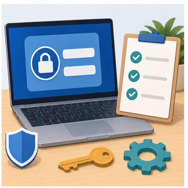 Windowsのパスワード変更の判断ポイントを整理したイメージ