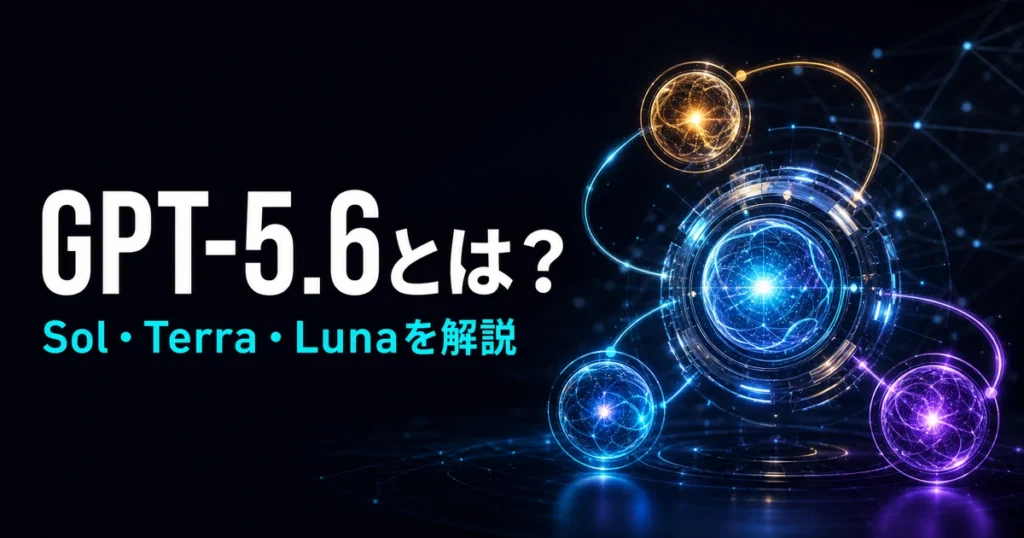 GPT-5.6とは？Sol・Terra・Lunaの違いを解説