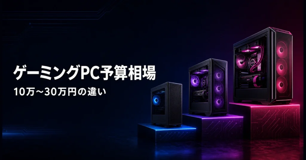 ゲーミングPCの予算相場はいくら？10万・15万・20万・30万円でできることを解説