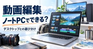 動画編集はノートPCでできるか。デスクトップとの選び分けのイメージ