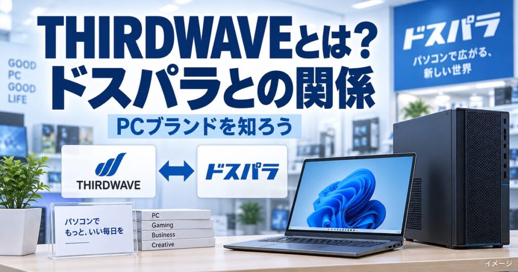 THIRDWAVE（サードウェーブ）とは？ドスパラのPCブランドを解説の記事用イメージ