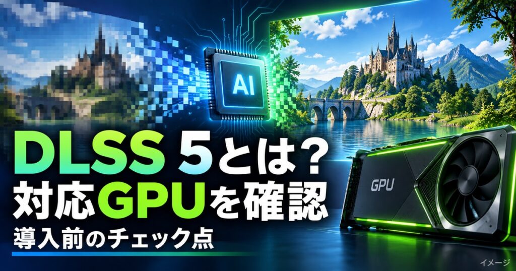 DLSS 5とは？対応GPUとリリース時期・RTX 40で使えるかを解説の記事用イメージ