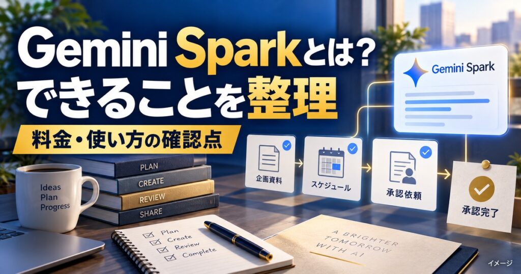 Gemini Sparkとは？できること・料金と日本での使い方を解説の記事用イメージ