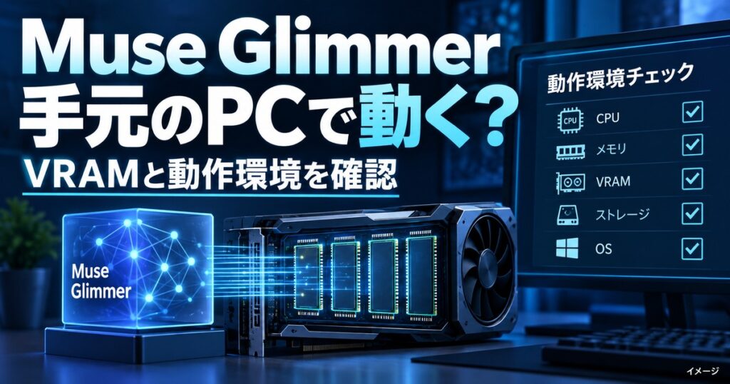 Muse Glimmerとは？必要なVRAMと自分のPCで動くかを解説の記事用イメージ