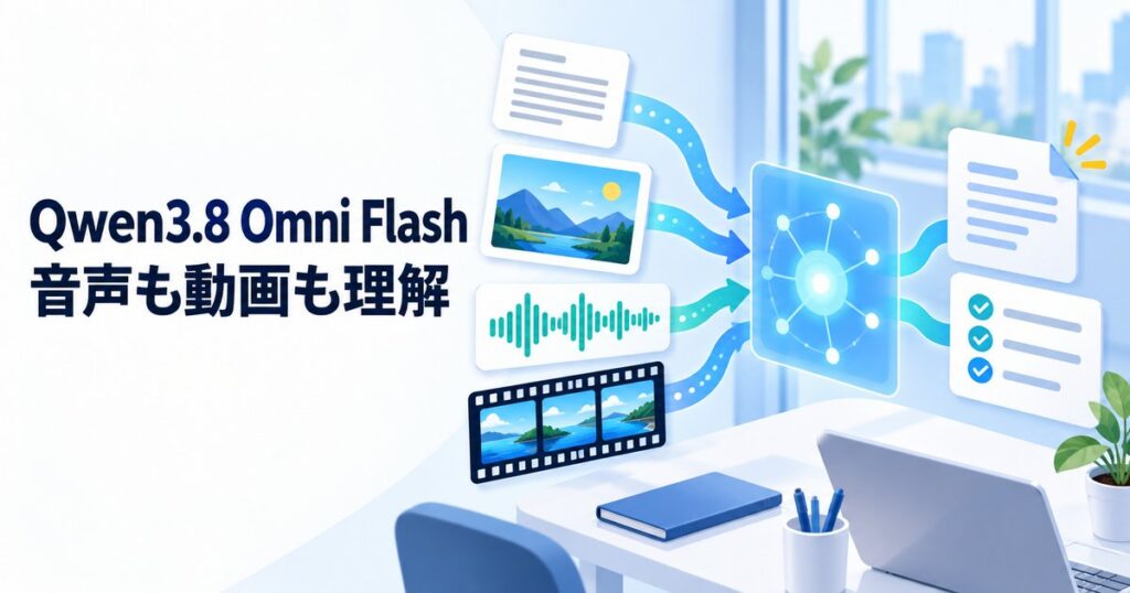 Qwen3.8-Omni-Flashとは？料金・使い方と必要PCを解説