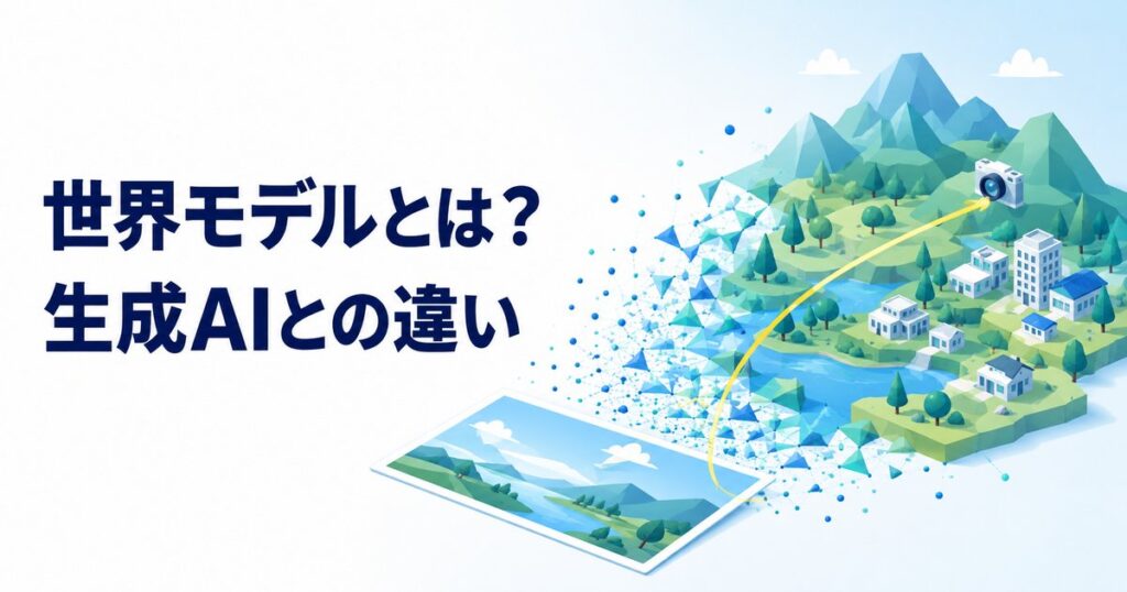 世界モデルとは？生成AIとの違いと自分のPCで動かせるのかを解説