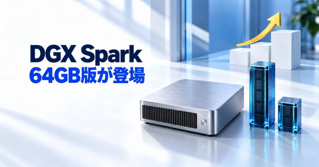 DGX Spark 64GB版とは？128GB版の違い・値上げ後の価格と選び方