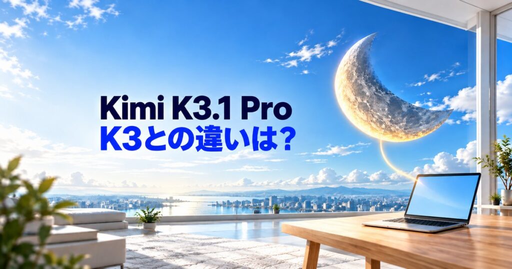 Kimi K3.1 Proとは？料金・K3との違い・自宅PCで動くかを解説