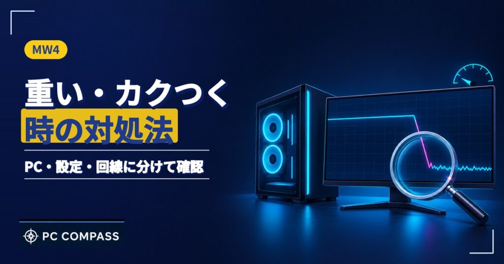 MW4が重い・カクつく時の対処を解説する記事のアイキャッチ