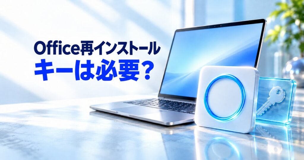 Officeの再インストール方法｜プロダクトキーの確認と初期化前の準備