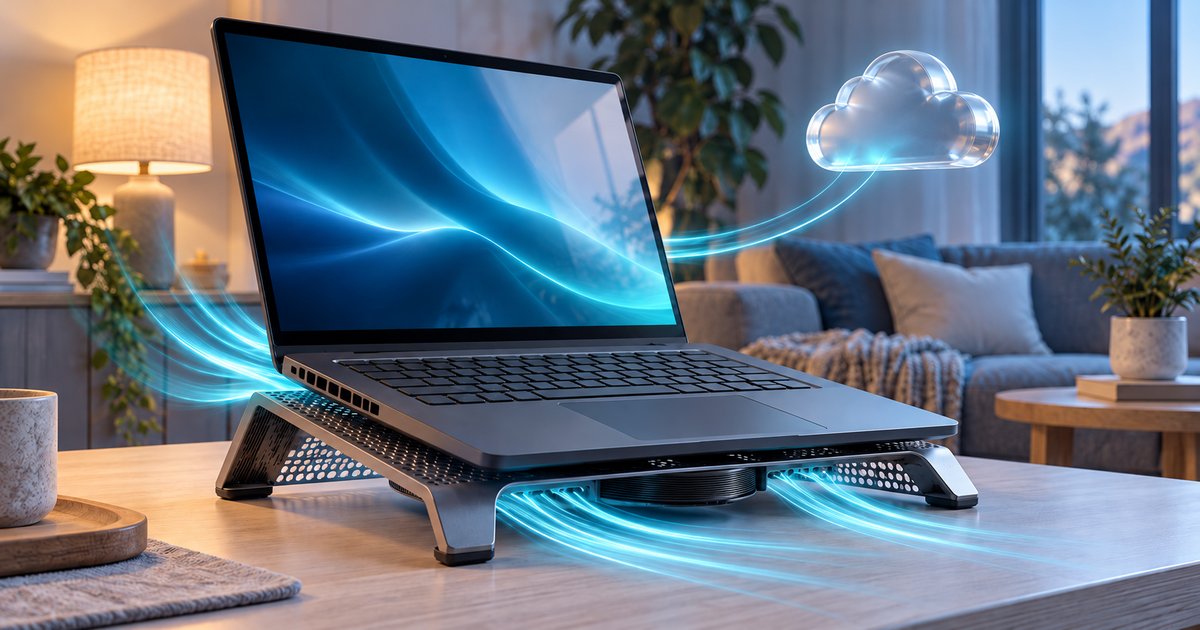 ノートPCでプラネットズー2を遊ぶときの冷却のイメージ