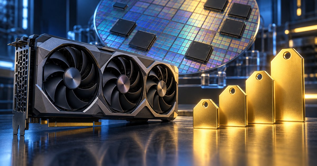 RTX 5090などのグラボの値上がりとメモリ高騰のイメージ