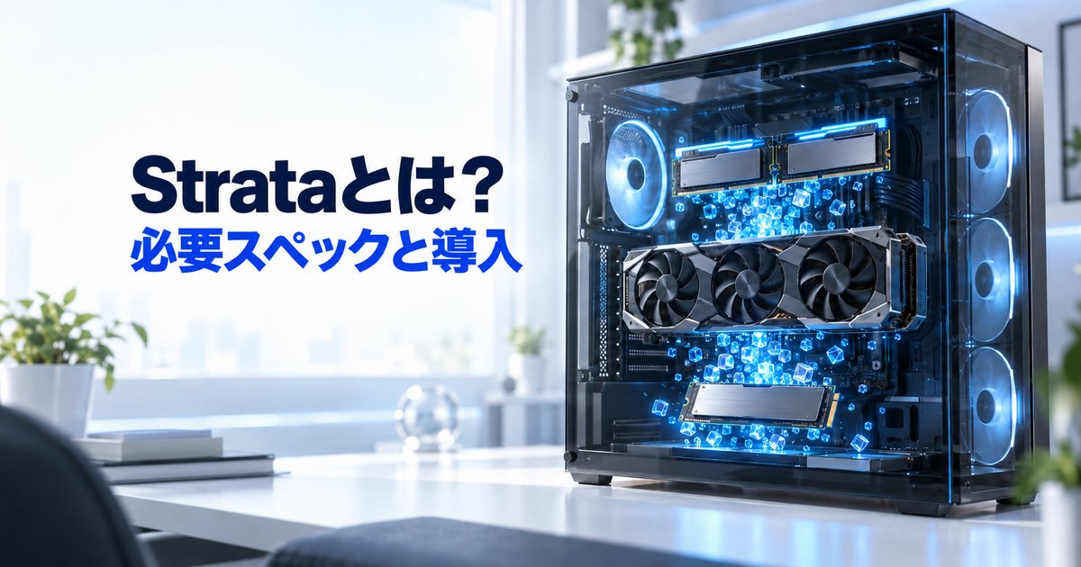 Strataとは？125BのローカルLLMが動くPCの必要スペックと導入手順