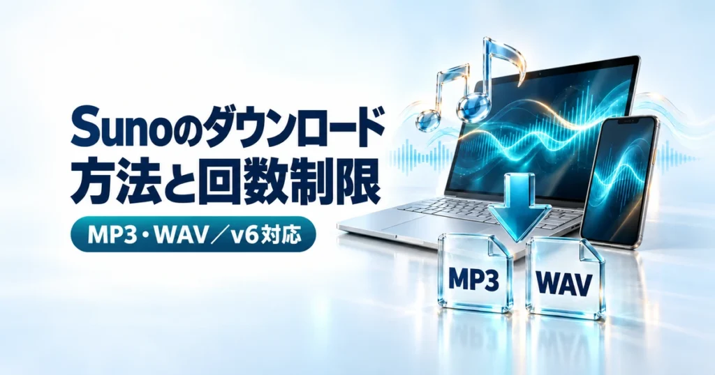 Sunoのダウンロード方法と回数制限