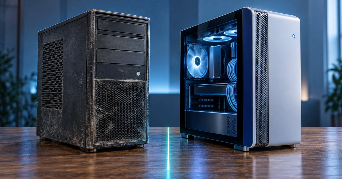 VALORANTのVAN9003の直し方で項目が現れない古いPCのイメージ図